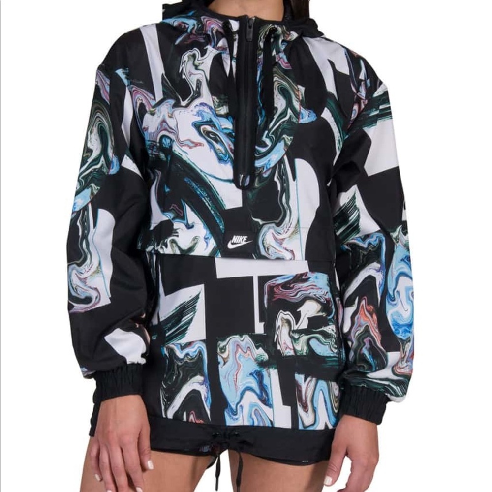 Women’s Nike sportswear marble jacket.